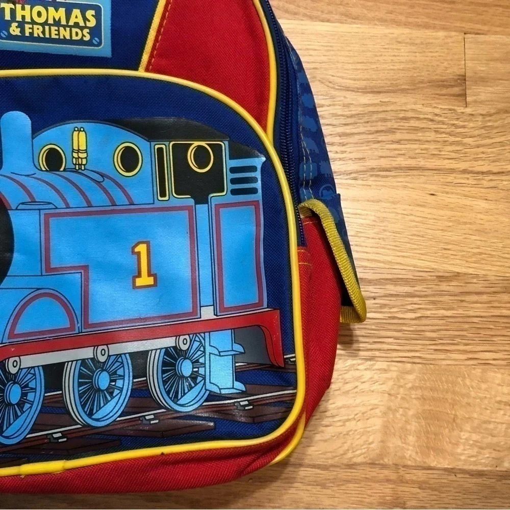 Thomas & Friends Tank Engine Train Small Backpack Blue Red Kids Preschool